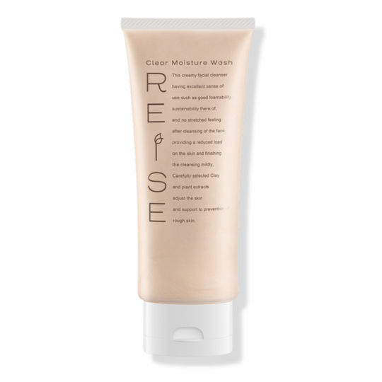 CLEAR MOISTURE WASH <br>Straffender Gesichtsreiniger mit patentiertem Lifting-Komplex aus Boswellin und Eierschalenmembran, Roter Tonerde aus der Okinawa Insel & Algenkollagen (proteinbasierte Reinigungstechnologie | perfekt selbst bei sensibler Haut)