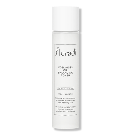 EDELWEISS OIL BALANCING TONER | 2-Phasen Anti-Aging Gesichtstoner mit Edelweiss-Stammzellen Komplex, pflanzlichen Fermenten & 7-Hayluron Komplex