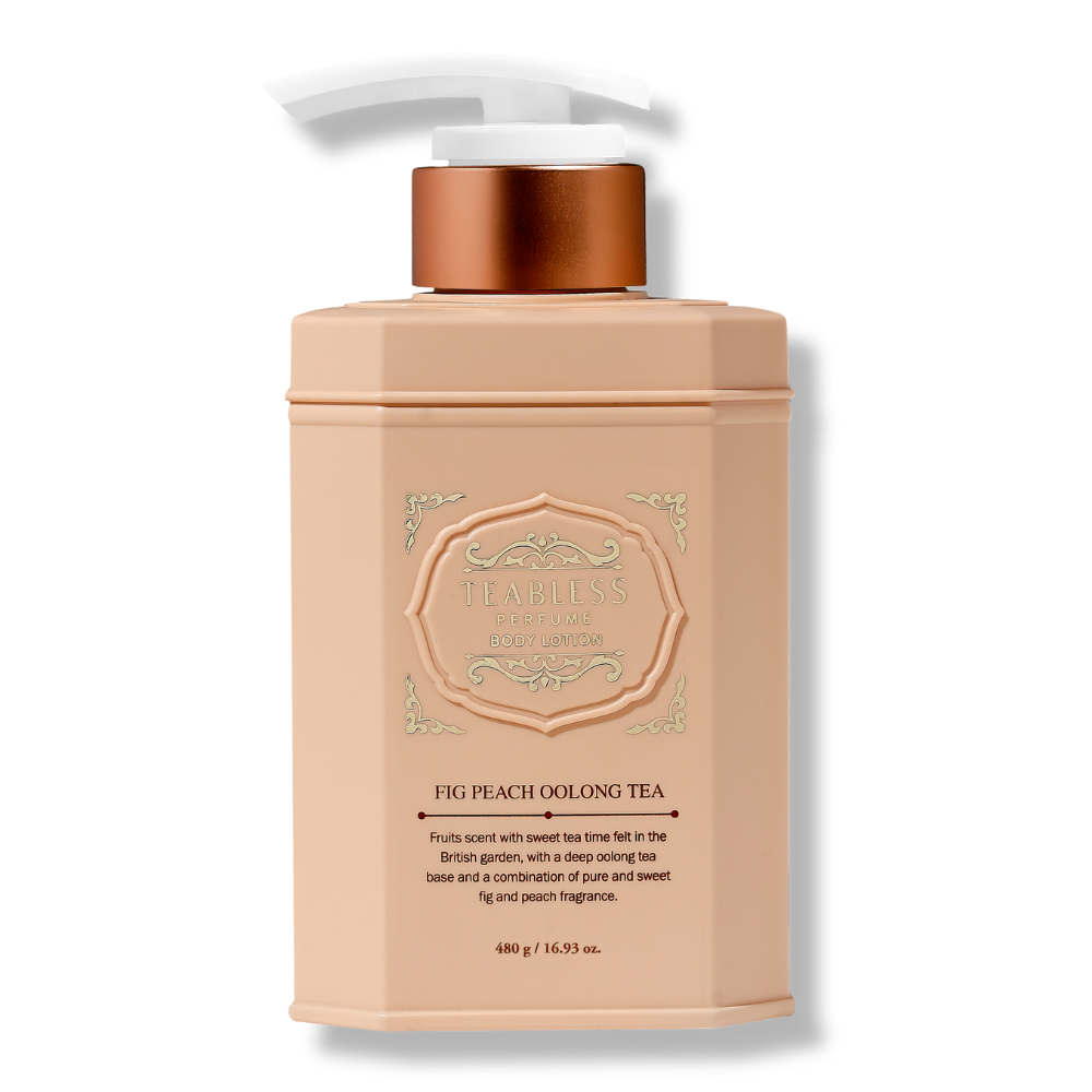 FIG PEACH OOLONG TEA PERFUME BODY LOTION - Beruhigende Parfüm-Körperpflege mit Ceramiden, Lipiden, Bisabolol, Niacinamid & Fruchtenzymen (Feige, Pfirsich & Oolong-Tee Duft)_Shishi Chérie 1