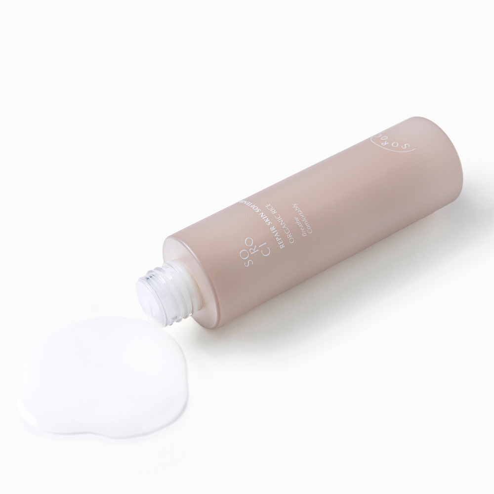 REPAIR SKIN SOFTENER <br>Beruhigender, feuchtigkeitsspendender Essenz-Toner mit Reisferment & Aloe Vera-Shishi Cherie