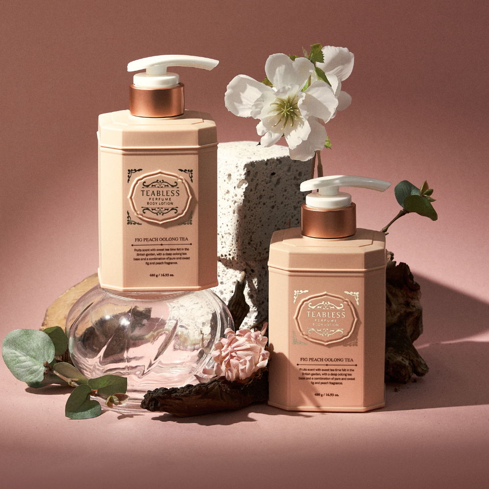 FIG PEACH OOLONG TEA PERFUME BODY LOTION - Beruhigende Parfüm-Körperpflege mit Ceramiden, Lipiden, Bisabolol, Niacinamid & Fruchtenzymen (Feige, Pfirsich & Oolong-Tee Duft)_Shishi Chérie 3