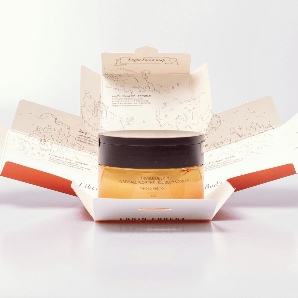 CREAM BALL PLOP THE JELL BODY SOOTHER <br>Vitalisierende Körpercreme & Körper Gel-Serum mit Ceramiden, Bergamotte Hydrolat & Aloe Vera (Neroli, Jasmin, Vetiver & Weißer Moschus Duft)-Shishi Cherie