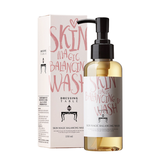 SKIN-FIRST BALANCING WASH <br>Reinigungsgel mit Perlenfermente, Ylang-Ylang, Rosenwasser & Lavendel für sensible Haut
