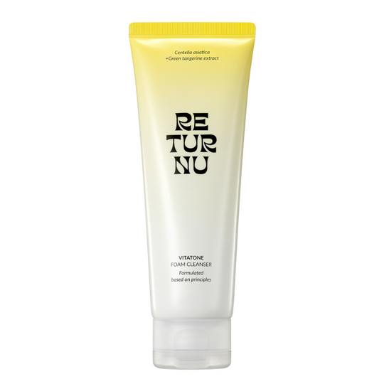 VITATONE FOAM CLEANSER <br> Vitalisierender Anti-Aging Gesichtsreiniger mit Vitamin C aus der Grünen Jeju Mandarine & Niacinamid