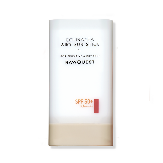 ECHINACEA AIRY SUN STICK SPF50+/PA++++ <br> Aufpolsternder Anti-Aging Sonnenschutz mit patentiertem Hydrocell-QS™ Wirkstoffkomplex & Ferulasäure (100% transparente Textur mit Weichzeichner-Effekt)