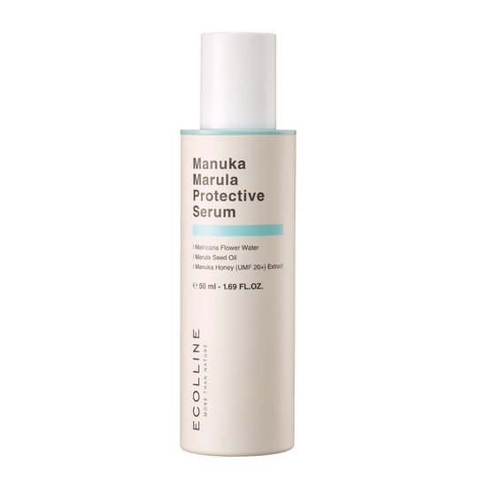 MANUKA MARULA PROTECTIVE SERUM <br> Hautfestigendes Anti-Aging Serum mit Marula Öl & Manuka Honig