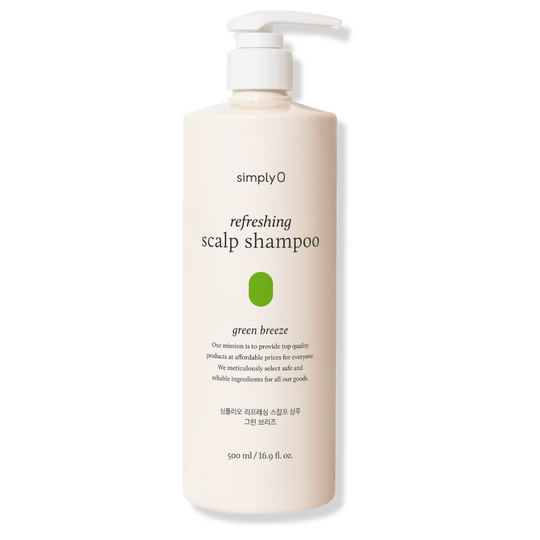 REFRESHING SCALP SHAMPOO <br>Detox-Shampoo mit Extrakt aus schwarzen Sojabohnen, Minze, Biotin & Panthenol (500ml Vorteilspackung | gereizte Kopfhaut und/oder sensibilisiertes, schnell nachfettendes Haar)