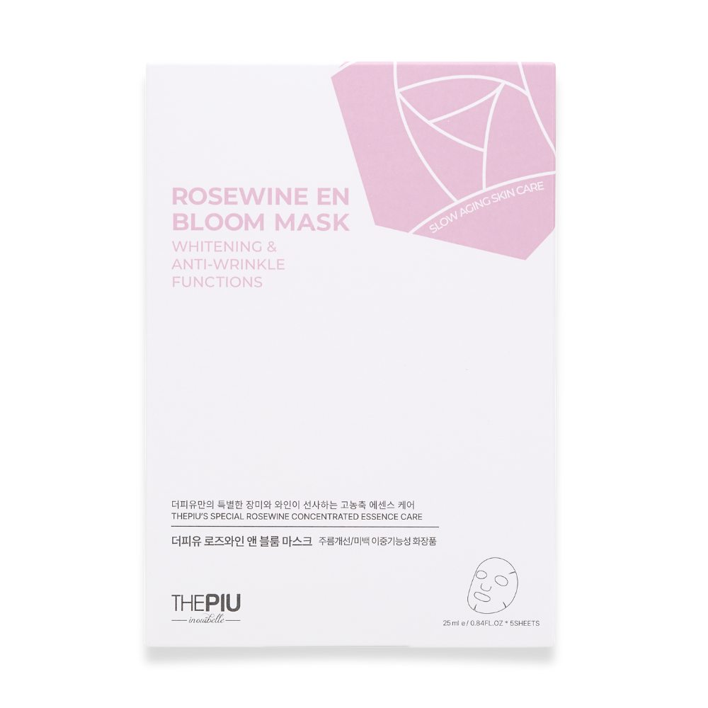 ROSE WINE EN BLOOM - BRIGHTENING WRINKLE MASK SET | Anti-Aging & Teint perfektionierendes Gesichtsmasken Set mit Rosenwein, Multi-Hyaluron & Blütenextrakten_Shishi Chérie 1