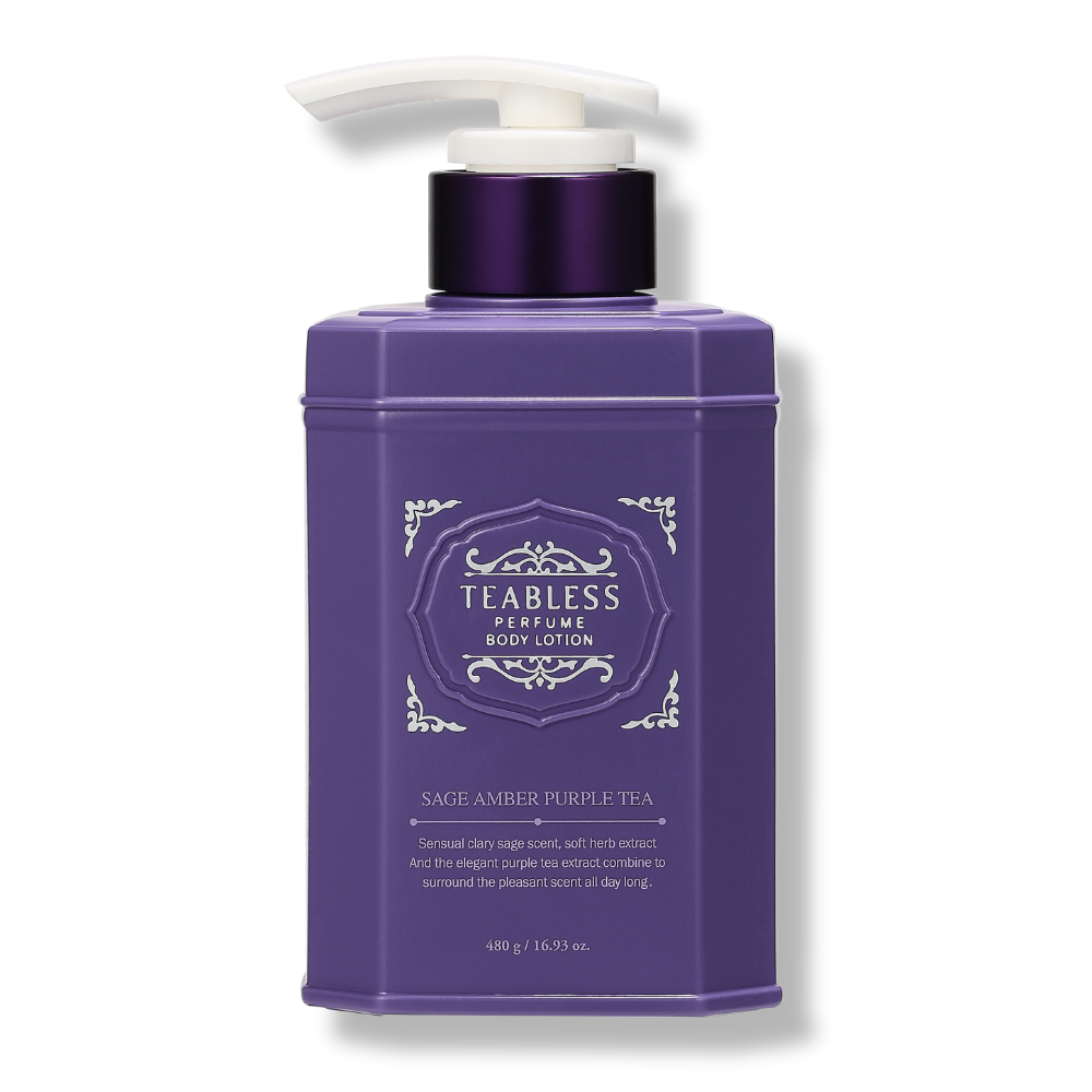 SAGE AMBER PURPLE TEA PERFUME BODY LOTION - Aufbauende Parfüm-Körperpflege mit Ceramiden, Lipiden, Salbei- & Grüntee-Extrakt (Amber, Salbei & Purple Tea Duft)_Shishi Chérie 1