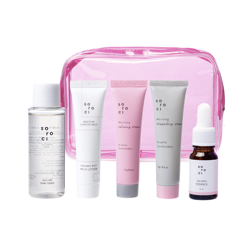 ALL TIME BESTSELLER TRAVEL KIT <br> 5-teiliges Reiseset mit den Gesichtspflege Bestsellern von SOROCI®-Shishi Cherie
