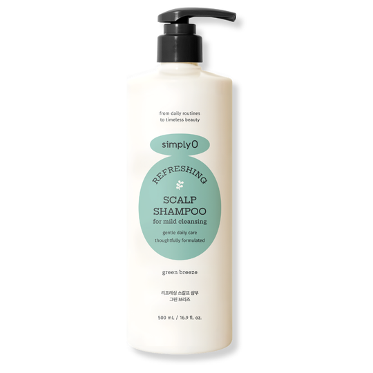REFRESHING SCALP SHAMPOO | Detox-Shampoo mit Extrakt aus schwarzen Sojabohnen, Minze, Biotin & Panthenol (500ml Vorteilspackung | gereizte Kopfhaut und/oder sensibilisiertes, schnell nachfettendes Haar)