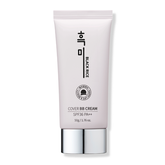 BLACK RICE COVER BB CREAM SPF36/PA++ <br>Pflegende & beruhigende Anti-Aging BB Cream mit Ferment aus Schwarzem Reis, Kollagen & Multi-Hyaluron (Farbe 25 für mittlere bis leicht gebräunte Hauttypen)
