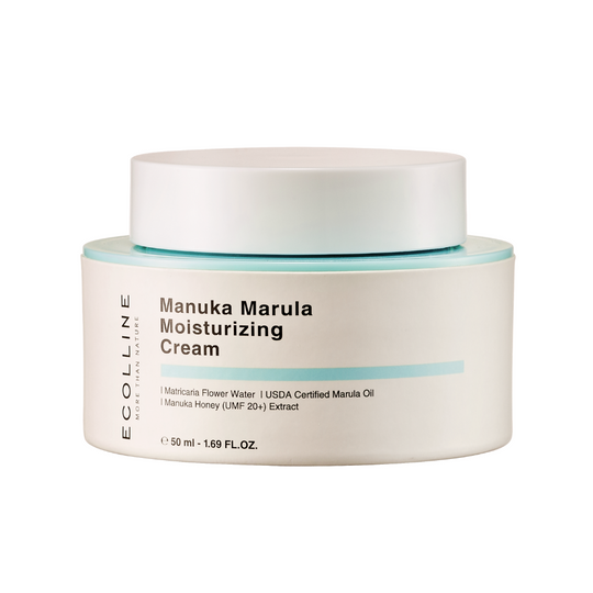MANUKA MARULA MOISTURIZING CREAM <br> Aufbauende Anti-Aging 24H Pflege mit Marula Öl & Manuka Honig
