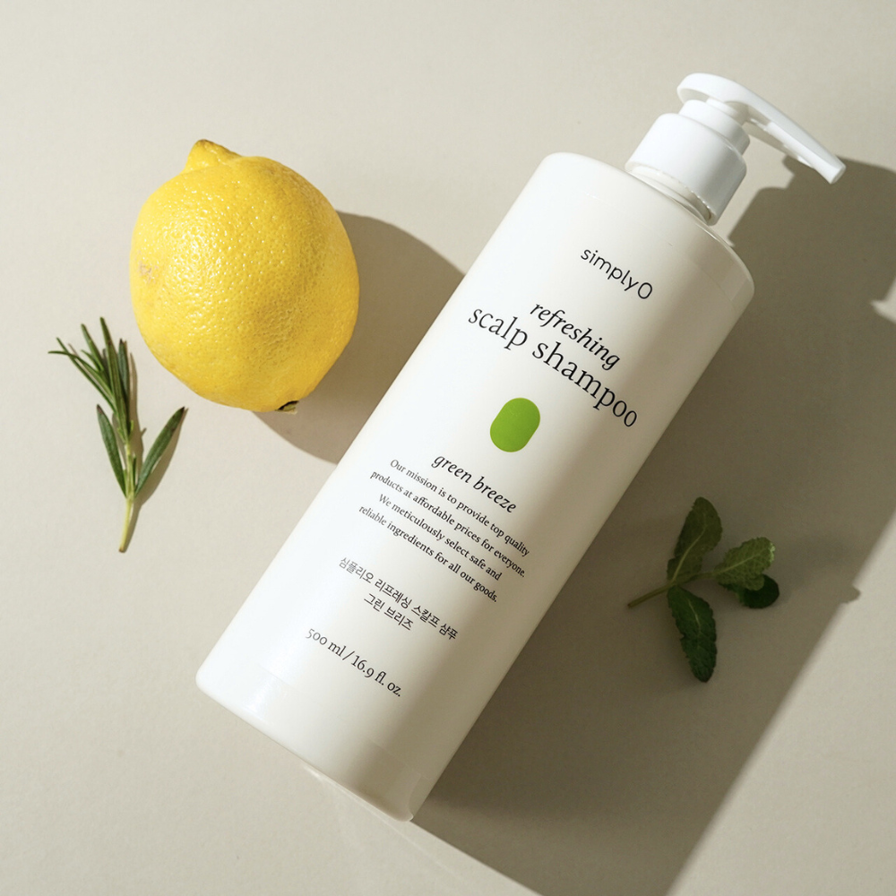 SimplyO - Refreshing Scalp Shampoo - Detox-Shampoo mit Extrakt aus schwarzen Sojabohnen, Minze, Biotin & Panthenol (500ml Vorteilspackung | gereizte Kopfhaut und/oder sensibilisiertes, schnell nachfettendes Haar)_2