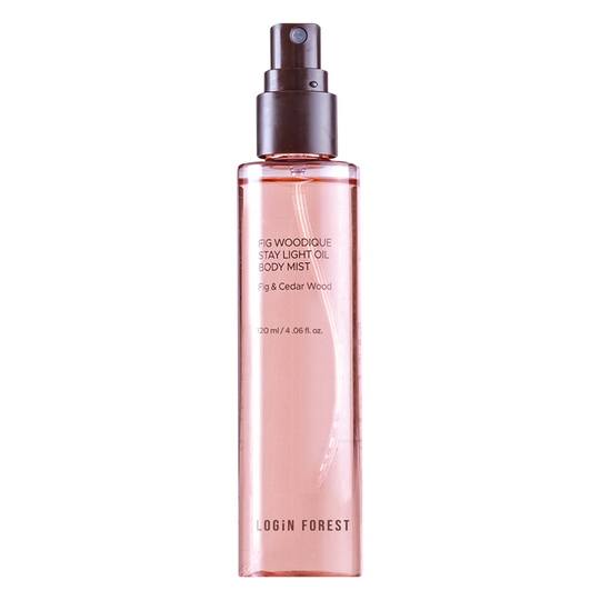 STAY LIGHT OIL BODY MIST <br> Glow-Körperserum mit japanischem Kamellienöl & Hibiskusblütenextrakt (Feige, Tuberose & Amber Duft)