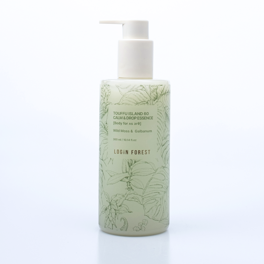 CALM & DROP BODY ESSENCE <br> Ölfreie feuchtigkeitsspendende Körperessenz mit Bernsteinpulver & Niacinamid (Wildes Moos & Galbanum Duft)-Shishi Cherie