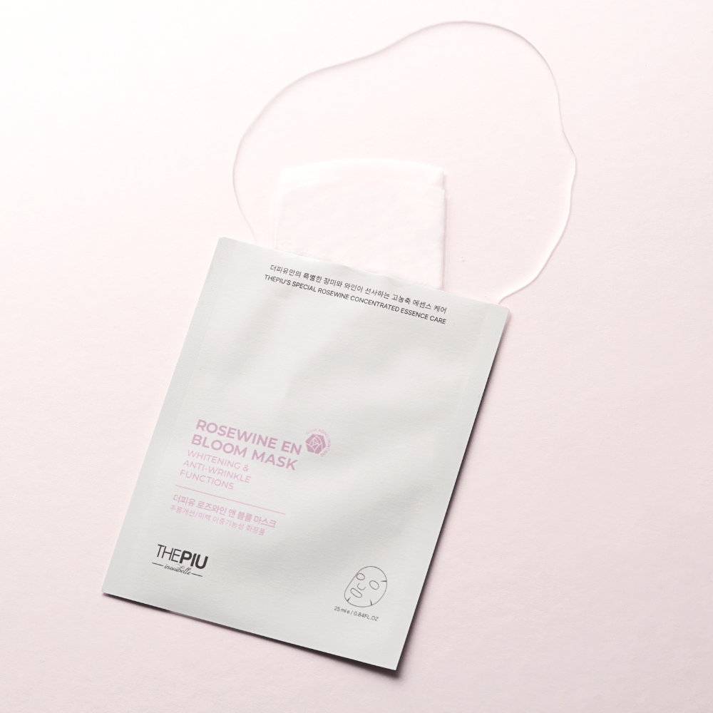 ROSE WINE EN BLOOM - BRIGHTENING WRINKLE MASK SET | Anti-Aging & Teint perfektionierendes Gesichtsmasken Set mit Rosenwein, Multi-Hyaluron & Blütenextrakten_Shishi Chérie 3