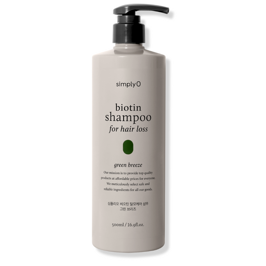 BIOTIN SHAMPOO <br>Kräftigendes Shampoo mit 550ppm Biotin, Salicylsäure & Dexpanthenol (500ml Vorteilspackung | bei Haarausfall / schütterem Haar)