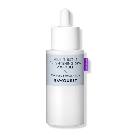 MILK THISTLE BRIGHTENING SPA AMPOULE <br>Porenverfeinerndes Ampoule-Serum mit 82% Mariendistel & 10-Pflanzen-Wirkstoffkomplex (schnell nachölende / unebenmäßige / unreine Haut)