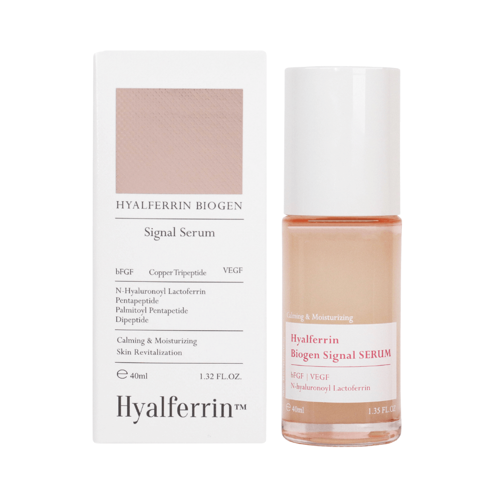 HYALFERRIN™ BIOGEN SIGNAL SERUM <br> Perfektionierende 24H Anti-Aging Gesichtspflege mit Lactoferrin, Multi-Peptiden, Ceramide NP & Betain-Shishi Cherie