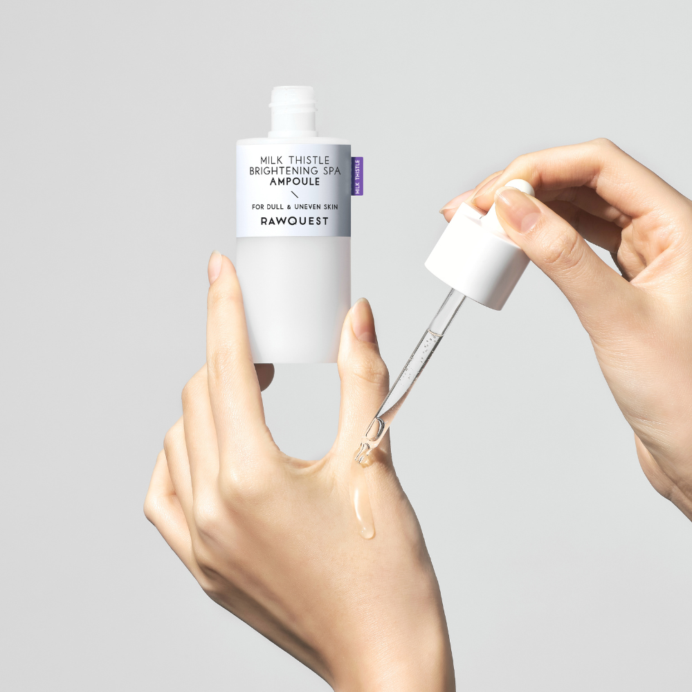MILK THISTLE BRIGHTENING SPA AMPOULE <br>Porenverfeinerndes Ampoule-Serum mit 82% Mariendistel & 10-Pflanzen-Wirkstoffkomplex (schnell nachölende / unebenmäßige / unreine Haut)-Shishi Cherie