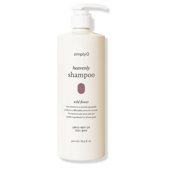 HEAVENLY SHAMPOO <br>Aufbauendes & revitalisierendes Shampoo mit 10 pflanzlichen Extrakten, Betain & Allantoin (500ml Vorteilspackung | strapaziertes / geschädigtes Haar)