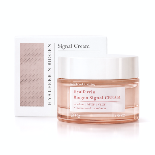 HYALFERRIN™ BIOGEN SIGNAL CREAM | Trattamento viso anti-età 24H perfezionante con Lactoferrin, multi-peptidi, Ceramide NP & betaina