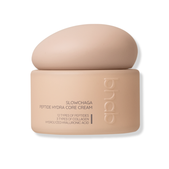 SLOWCHAGA PETIDE HYDRA CORE CREAM | Hautfestigende 24H Anti-Aging Gesichtspflege mit patentiertem Slowchaga Komplex™, strukturellen Peptiden, Kollagen & Ceramide NP