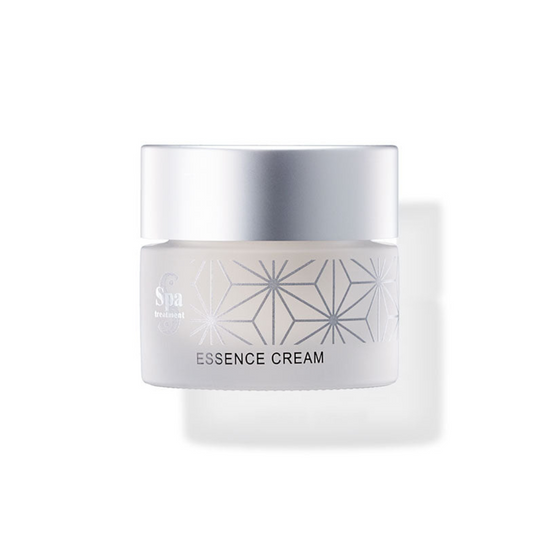 ESSENCE CREAM<br> Beruhigende & festigende 24H Anti-Aging Gesichtspflege mit Thermalwasser aus dem Gero Onsen, Seidenprotein, Elastin, Gelée Royale & Hamamelis-Ferment