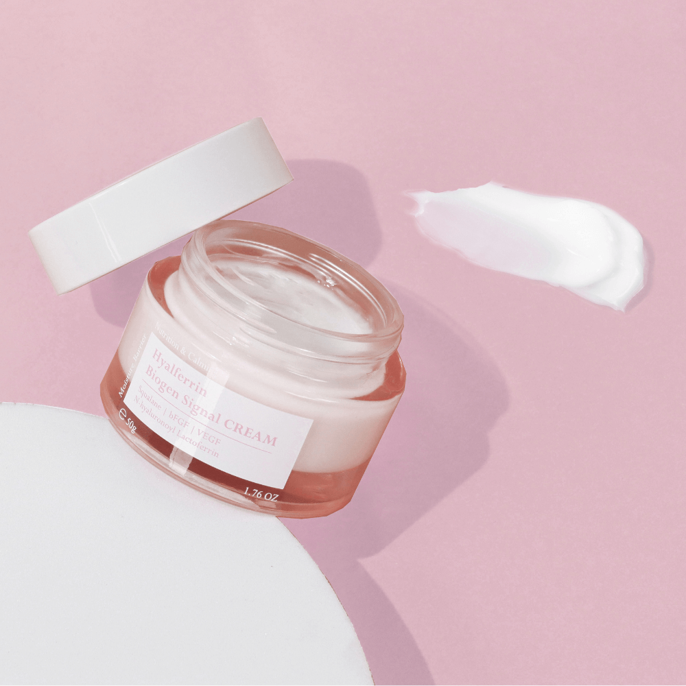 HYALFERRIN™ BIOGEN SIGNAL CREAM <br> Perfektionierende 24H Anti-Aging Gesichtspflege mit Lactoferrin, Multi-Peptiden, Ceramide NP & Betain-Shishi Cherie