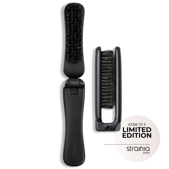 CARE STRAIGHT BRUSH MINI | Handgefertigte glättende & pflegende Mini-Haarbürste für Salon Blow Dry Looks mit oder ohne Hitzezufuhr (streng limitierte Auflage)