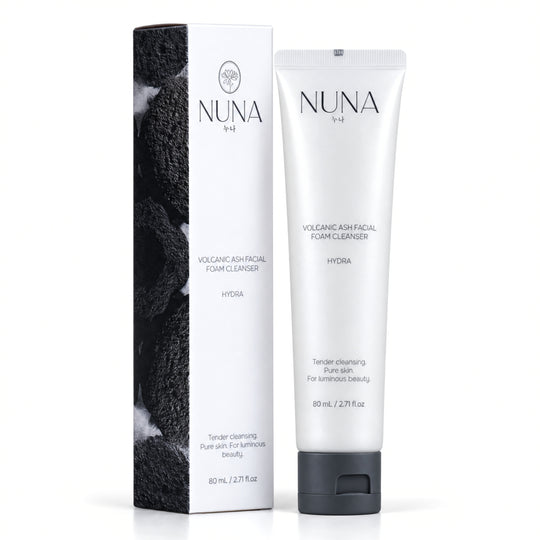 VOLCANIC ASH FACIAL FOAM CLEANSER | Mineralische hautverfeinernde Detox-Reinigung mit Vulkanasche & Meeresmineralien aus Jeju, 17 Aminosäuren, Hyaluron & Vitaminen