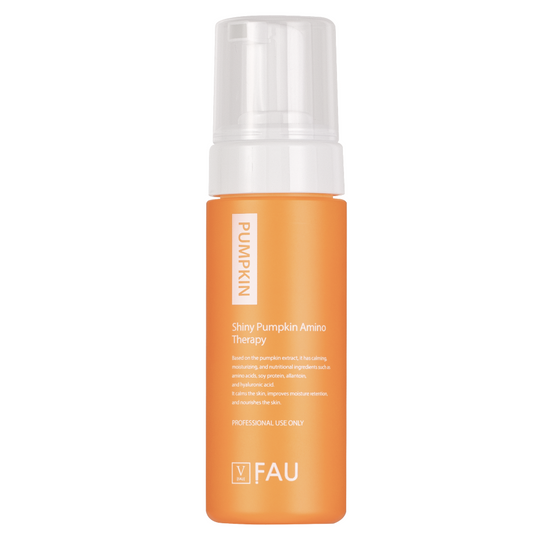 SHINY PUMKIN AMINO THERAPY TONER FOAM <br>Professionelles Gesichtstoner-Konzentrat mit 17 Aminosäuren, 85% Kürbis Extrakt, flüssiges Protein & Niacinamide
