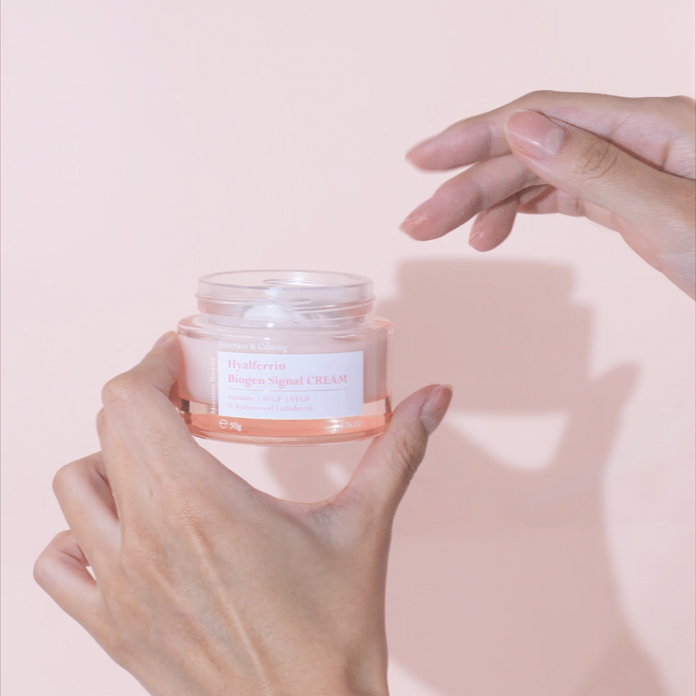 HYALFERRIN™ BIOGEN SIGNAL CREAM <br> Perfektionierende 24H Anti-Aging Gesichtspflege mit Lactoferrin, Multi-Peptiden, Ceramide NP & Betain-Shishi Cherie