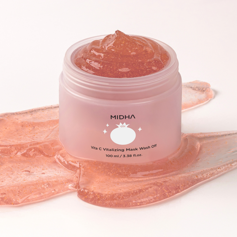 VITA C VITALIZING MASK - Aufpolsternde & perfektionierende Maske mit patentiertem Wirkstoffkomplex aus Gochang-Reisferment, 82% Granatapfelextrakt, Betain, Hyaluron & roten Vitaminen_Shishi Chérie 2