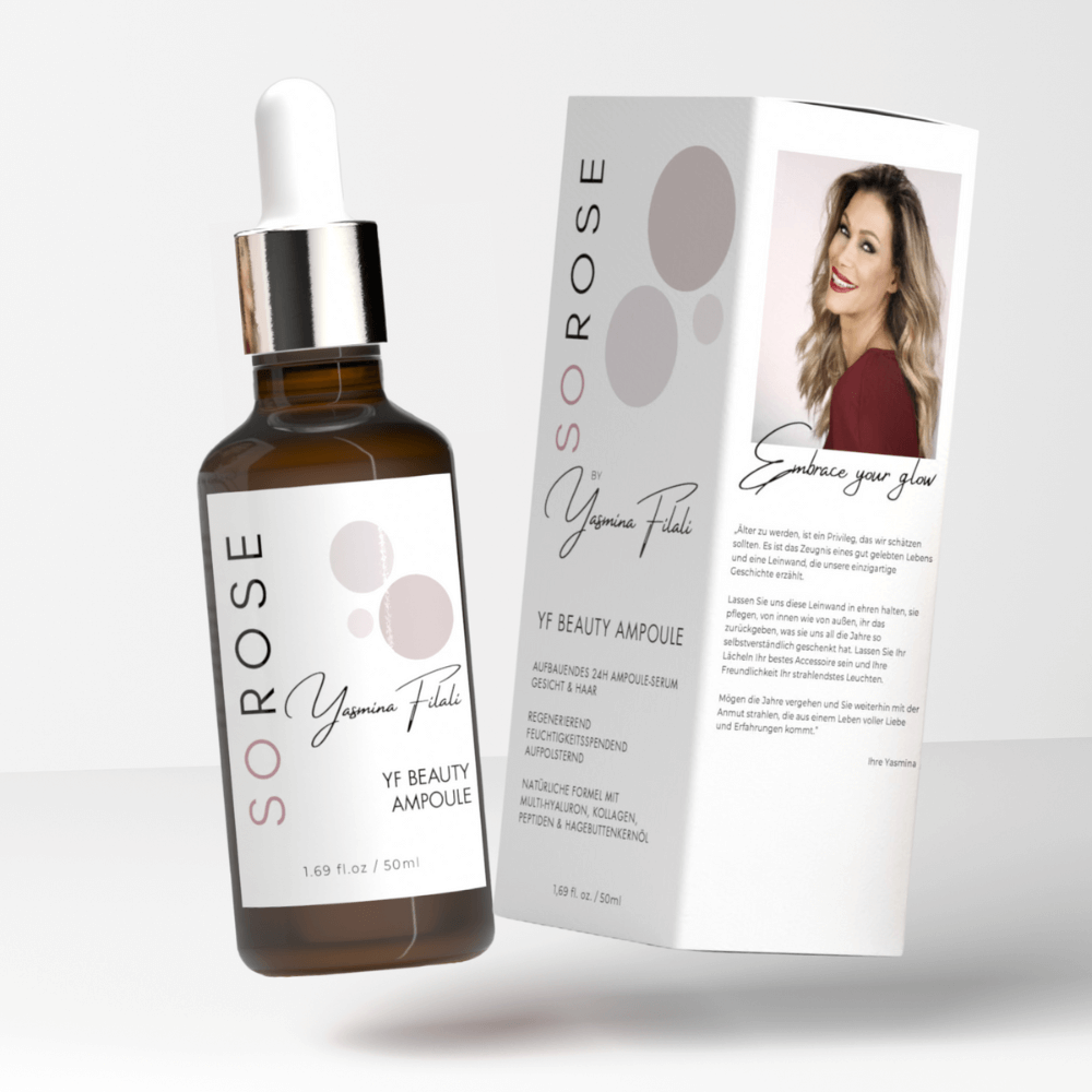 YF BEAUTY AMPOULE <br>Anti-Aging Serumkonzentrat mit Multi-Hyaluron, Peptiden, pflanzlichem Kollagen & Rosa Canina Samenöl (Gesicht & Haar)-Shishi Cherie