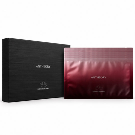 AG RADIANCE EYE SHEET BOX | Anti-Aging Augentherapie mit 4-Peptide-Komplex, Botox-Peptiden, niedermolekularem Kollagen & patentiertem pflanzlichem Anti-Glykation Wirkstoffkomplex