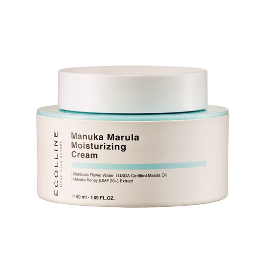MANUKA MARULA MOISTURIZING CREAM | Aufbauende Anti-Aging 24H Pflege mit Marula Öl & Manuka Honig