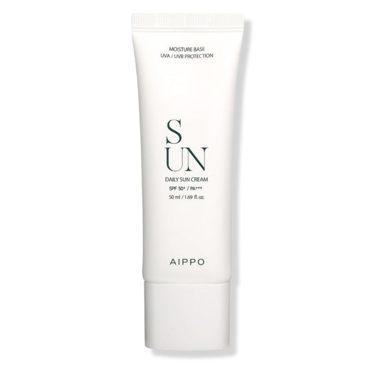 DAILY SUN CREAM SPF50+/PA+++ | Ultraleichter Sonnenschutz mit Hyaluronsäure, Allantoin & Panthenol (Lifting-Textur mit Weichzeichner-Effekt)