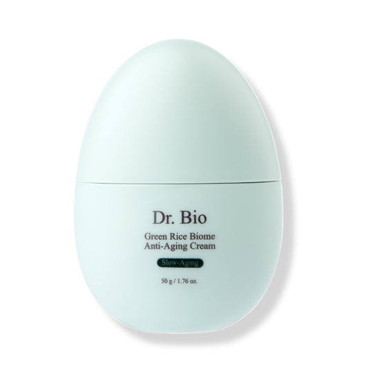 GREEN RICE BIOME ANTI-AGING CREAM | Probiotische 24H Anti-Aging Gesichtspflege mit patentiertem DermaBiome™ Komplex, fermentiertem Grünreisextrakt & Biotin