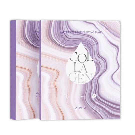 EXPERT COLLAGEN LIFTING MASK SET | Straffendes Gesichtsmasken Set mit 7 Arten von pflanzlichem Kollagen, Botox-Peptiden & Retinoiden