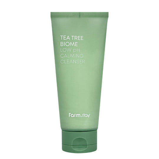 TEA TREE BIOME LOW PH CALMING CLEANSER | Klärender & mattierender Gesichtsreiniger mit Teebaum Ferment & pflanzliche Biome auf Basis von Cica & Panthenol (sensible Mischhaut)