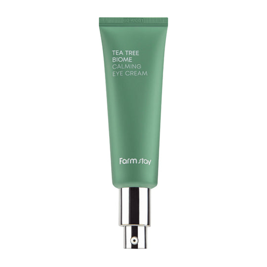 TEA TREE BIOME CALMING EYE CREAM | Abschwellende & festigende Anti-Aging Augenpflege mit Teebaum Ferment & pflanzliche Biome auf Basis von Cica & Panthenol