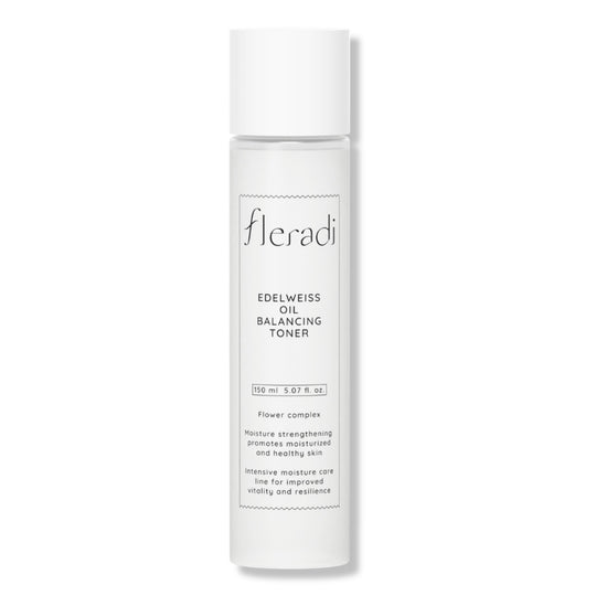 EDELWEISS OIL BALANCING TONER | 2-Phasen Anti-Aging Gesichtstoner mit Edelweiss-Stammzellen Komplex, pflanzlichen Fermenten & 7-Hayluron Komplex