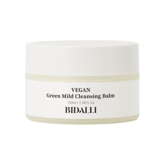 VEGAN GREEN MILD CLEANSING BALM | 2-in-1 Reinigungsbalsam & Nachtpflege auf Ölbasis mit Kurkuma + über 10 pflanzlichen Extrakten