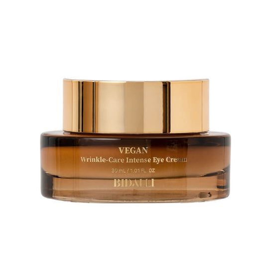 VEGAN WRINKLE CARE INTENSE EYE CREAM | Perfektionierende Anti-Aging Augenpflege mit Ferment aus Rotem Ginseng & Niacinamid