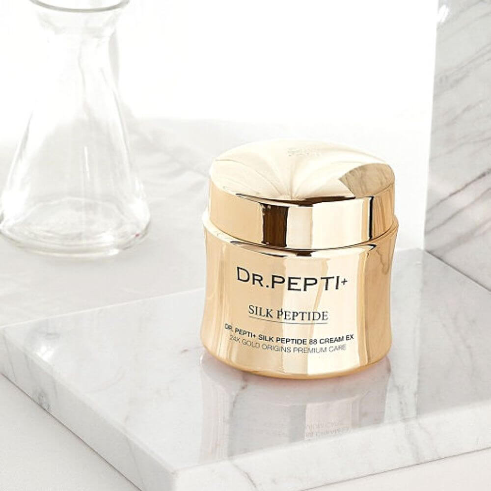 SILK PEPTIDE88 CREAM EX <br>Perfektionierende Gesichtspflege mit 24K Gold, Seidenprotein & patentiertem Volufiline™ Wirkstoffkomplex-Shishi Cherie