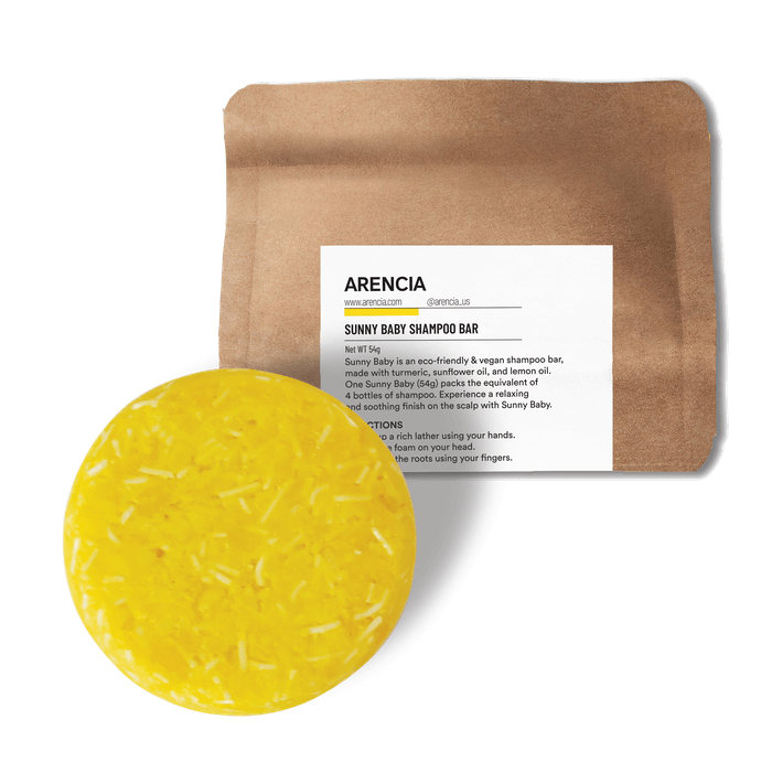 SUNNY BABY SHAMPOO BAR | Handgefertigte Haarseife mit Kurkuma, Aprikosenöl & Zitronenöl (Aufbau & Beruhigung für sensible Kopfhaut)