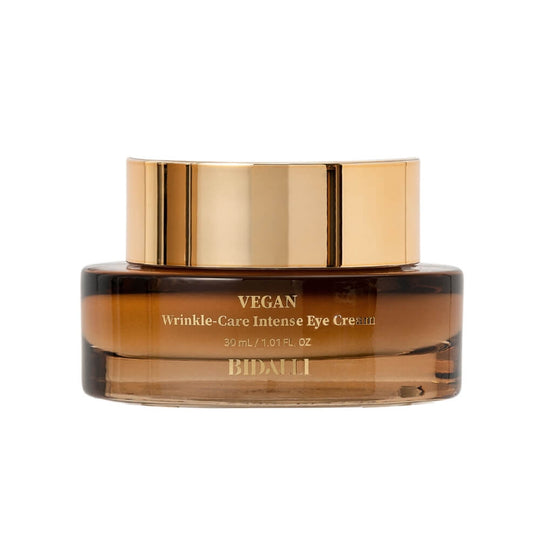 VEGAN WRINKLE CARE INTENSE EYE CREAM <br>Perfektionierende Anti-Aging Augenpflege mit Ferment aus Rotem Ginseng & Niacinamid