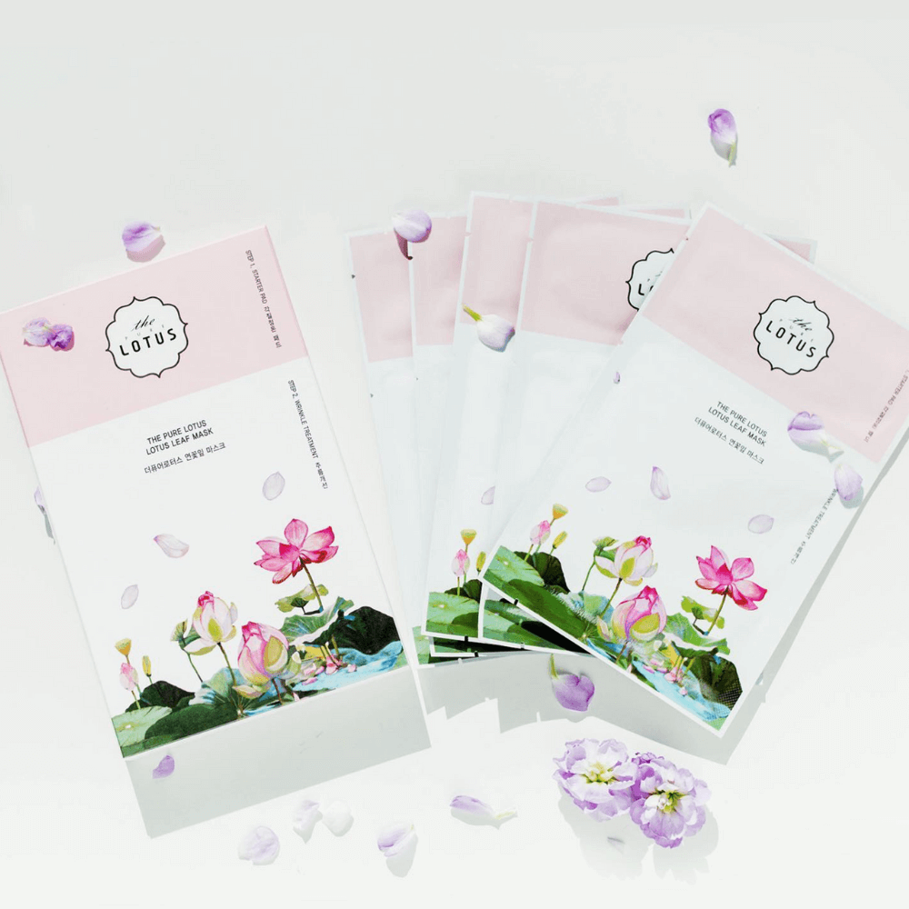 LOTUS LEAF 2-STEP MASK WRINKLE TREATMENT BOX <br> Aufpolsterndes 2-Schritte-Pflegeprogramm mit Oligopeptiden, Hyaluronsäure & Lotus Ferment (5 Anwendungen)-Shishi Cherie